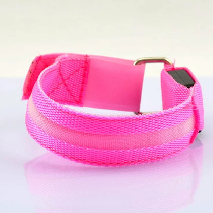 LED Safety Armband Light — USB Rechargeable Running & Cycling Wristband