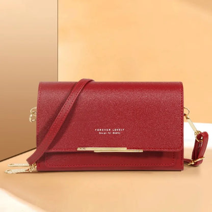 Women's Korean Multi-Card Wallet — Large Capacity Casual Shoulder Bag & Mobile Phone Purse