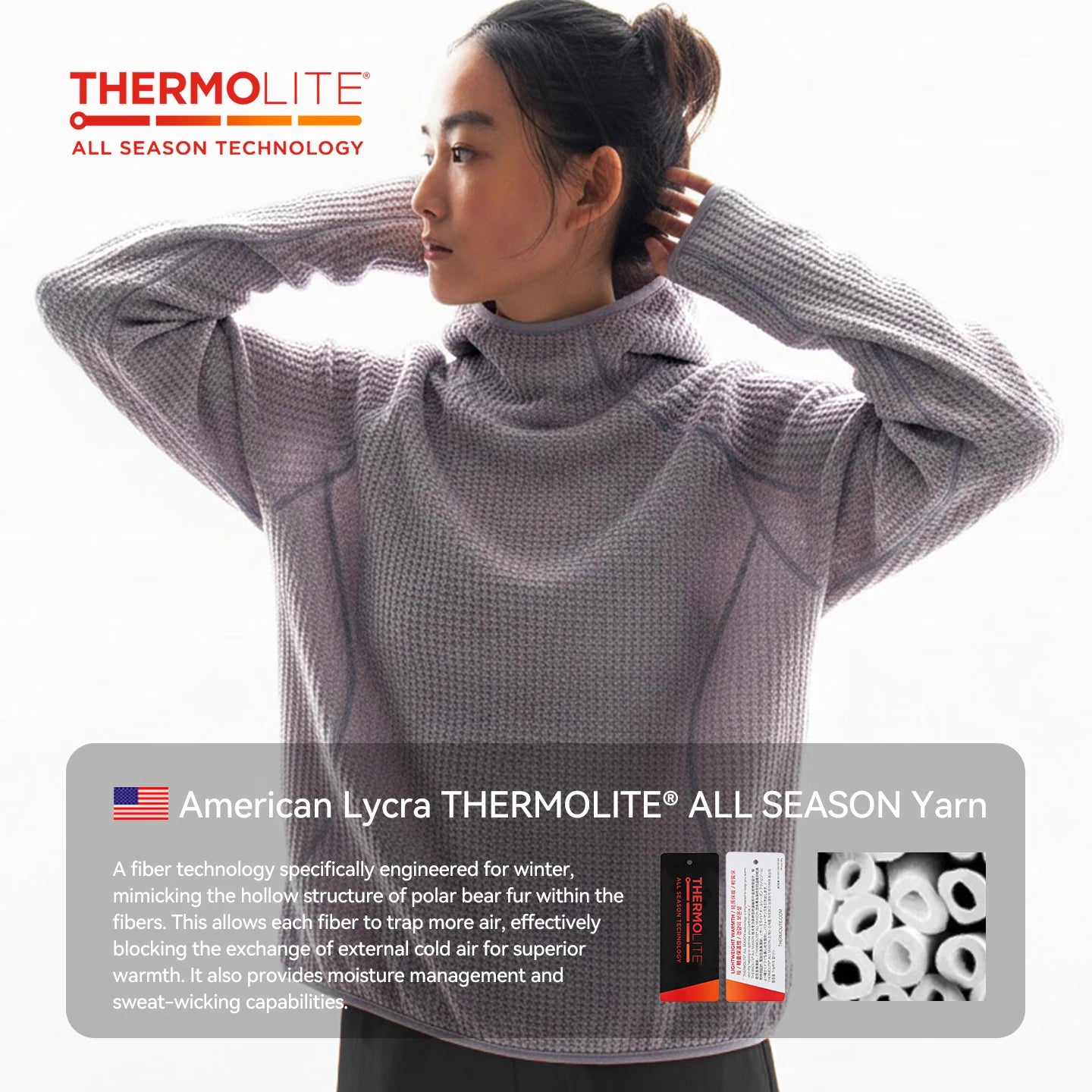Thermolite Unisex Hoodie — Lightweight Warm Thickened Sweatshirt for Autumn & Winter