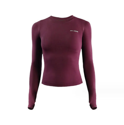 Women's Long Sleeve Yoga Sport Top — Gym Fitness Running Shirt