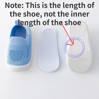 Toddler Breathable Knitted Slip-On Sneakers — Soft Non-Slip School Casual Shoes for Boys & Girls