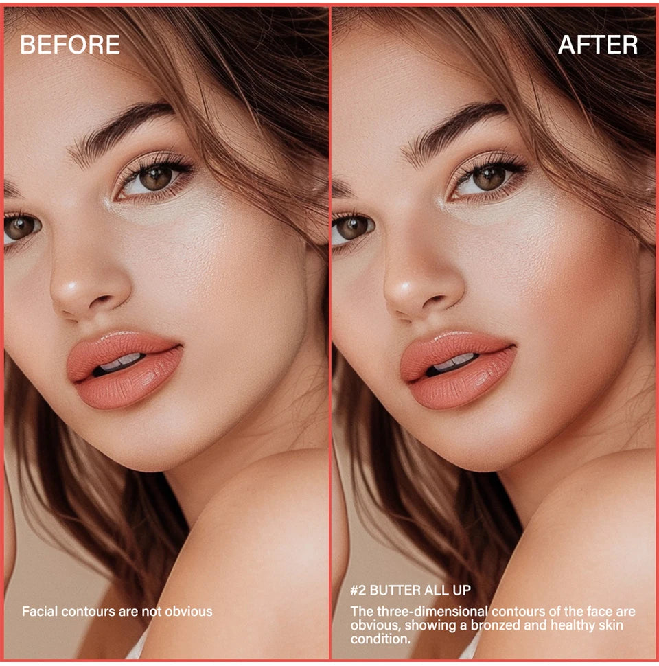 Lakerain Butter Bronzer Cream — Waterproof Shimmer Blush & Silky Monochrome Korean Face Cosmetic for Women