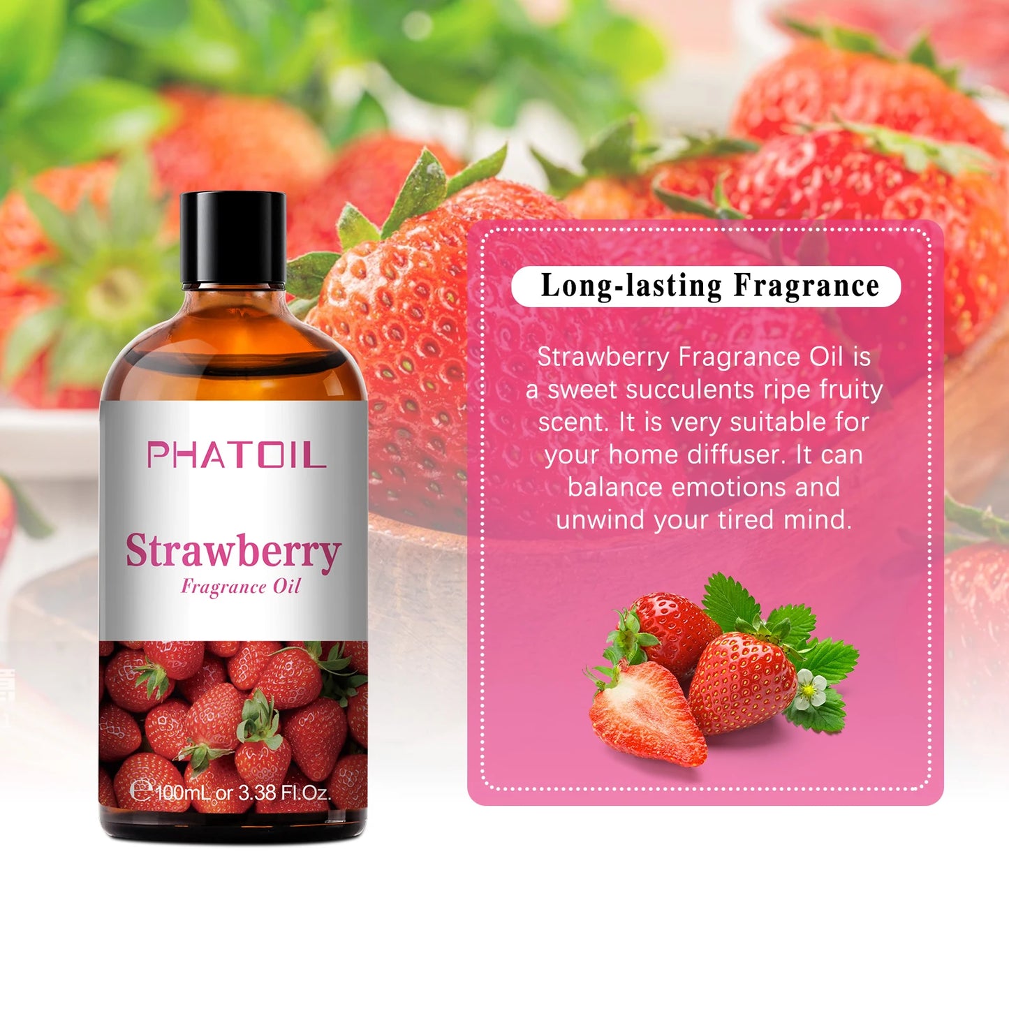 PHATOIL Aromatherapy Fragrance Oil 100ml — Premium Diffuser & Home Scent