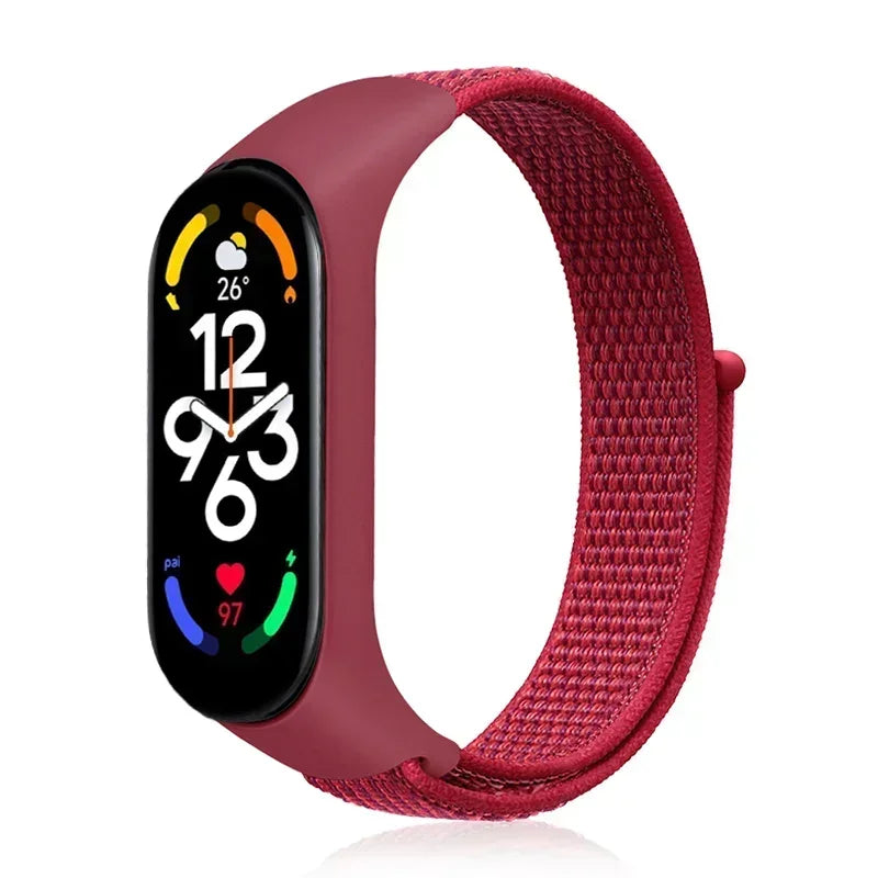 Nylon Sport Strap for Xiaomi Mi Band 3 4 5 6 7 — Soft Adjustable Replacement Wristband