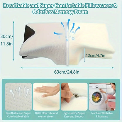 Ergonomic Cotton Snack Pillow — Soft & Lightweight Sleeping Pillow for Side, Back & Stomach Sleepers