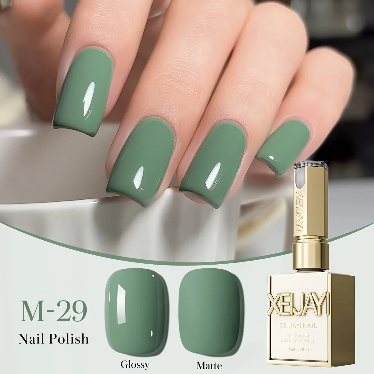 Pale Yellow Gel Nail Polish — Pure Soak-Off No-Wipe UV LED Formula, 15ml