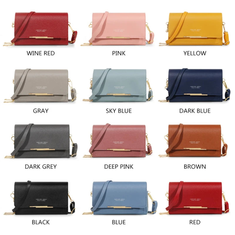 Women's Korean Multi-Card Wallet — Large Capacity Casual Shoulder Bag & Mobile Phone Purse