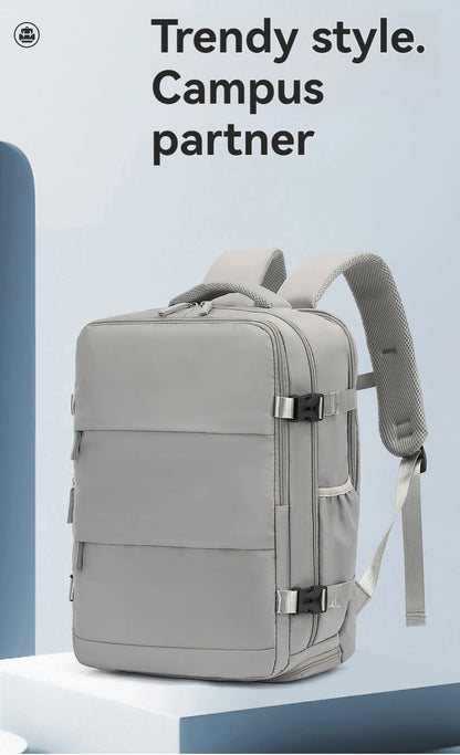 Lumin Cabin Travel Backpack — 42x18x29cm Hand Luggage Laptop Bag for Men & Women