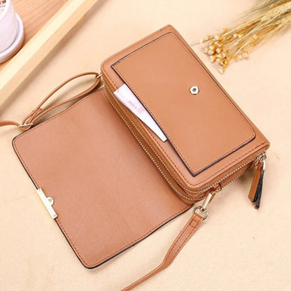 Women's Korean Multi-Card Wallet — Large Capacity Casual Shoulder Bag & Mobile Phone Purse