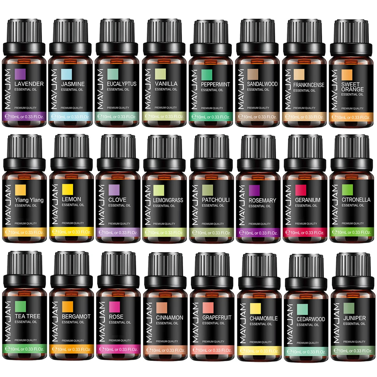 MAYJAM Lavender & Jasmine Essential Oil 10ml — Pure Aromatherapy Blend