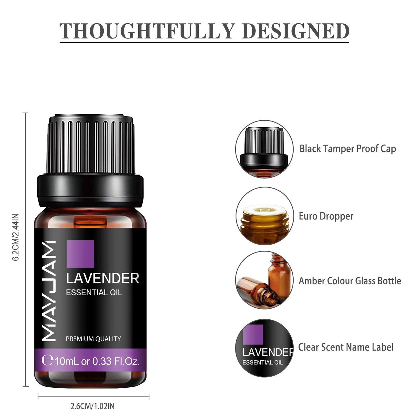 MAYJAM Lavender & Jasmine Essential Oil 10ml — Pure Aromatherapy Blend