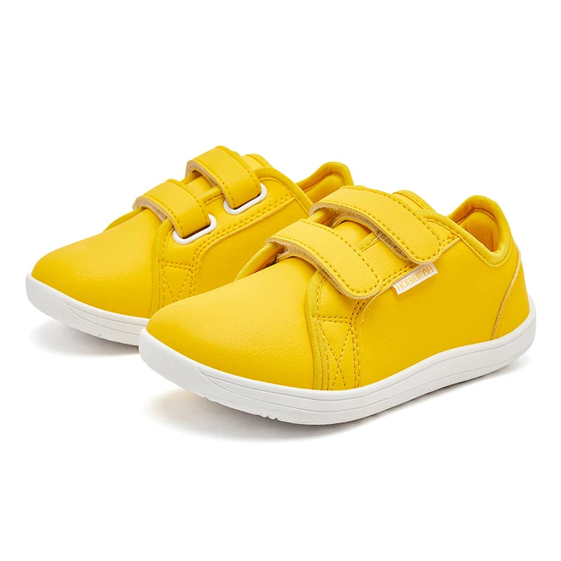 HOBIBEAR Kids Barefoot Minimalist Sneakers — Wide Toe Hook & Loop Lightweight Shoes for Boys & Girls