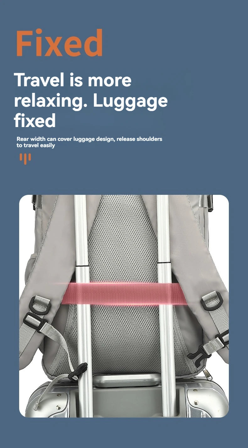 Lumin Cabin Travel Backpack — 42x18x29cm Hand Luggage Laptop Bag for Men & Women