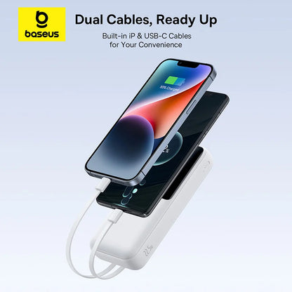 Baseus 20000mAh Power Bank — PD 22.5W Fast Charging External Battery for iPhone, Samsung, Xiaomi & iPad