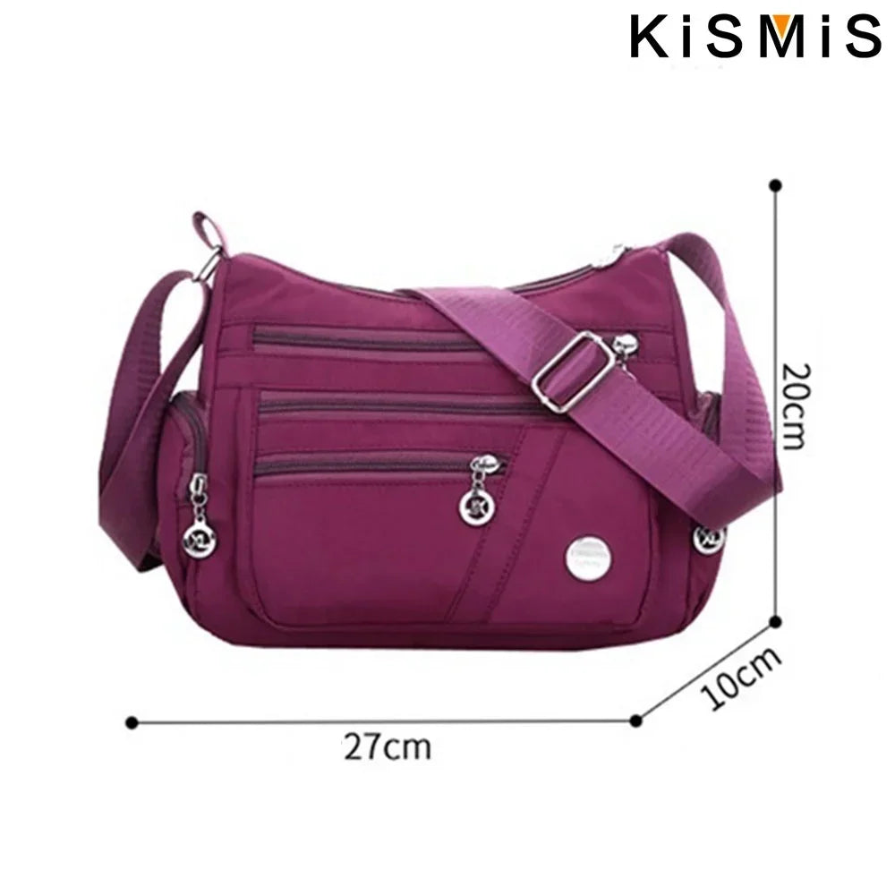Women's Waterproof Crossbody Bag — Casual Oxford Shoulder & Messenger Bag