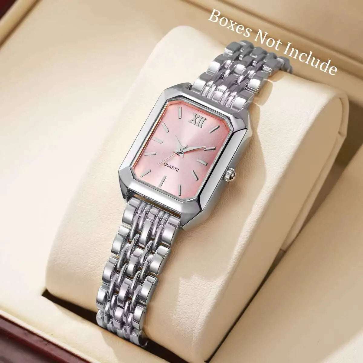 Women’s Rectangle Quartz Watch – Gold & Silver Styles