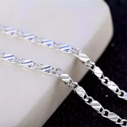 2mm 925 Sterling Silver Chain Necklace – Gold or Silver Finish