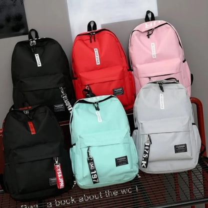 Korean Style Large Capacity Fashion Backpack — Trendy School & Travel Bag for Men & Women