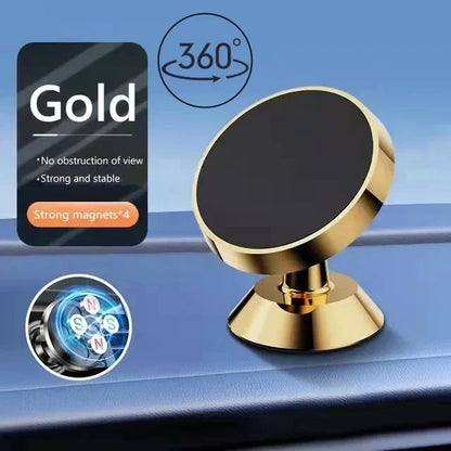 Magnetic Car Phone Holder — Universal Dashboard Mount for iPhone, Samsung, Xiaomi & Huawei
