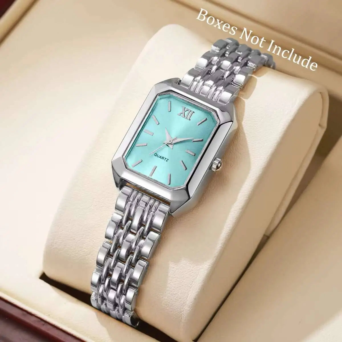 Women’s Rectangle Quartz Watch – Gold & Silver Styles