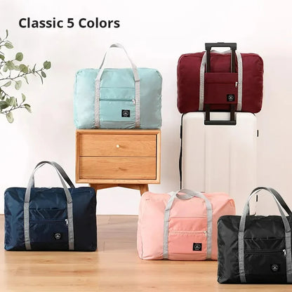2-Pack Foldable Travel Duffel Bag — Carry-On Weekender, Gym & Hospital Tote Bag for Women & Men