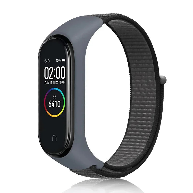 Nylon Sport Strap for Xiaomi Mi Band 3 4 5 6 7 — Soft Adjustable Replacement Wristband