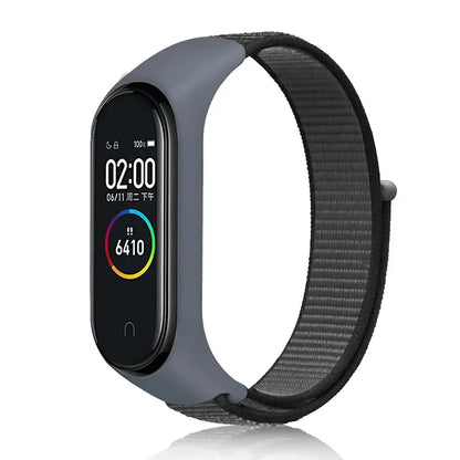 Nylon Sport Strap for Xiaomi Mi Band 3 4 5 6 7 — Soft Adjustable Replacement Wristband