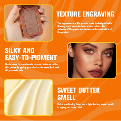 Lakerain Butter Bronzer Cream — Waterproof Shimmer Blush & Silky Monochrome Korean Face Cosmetic for Women