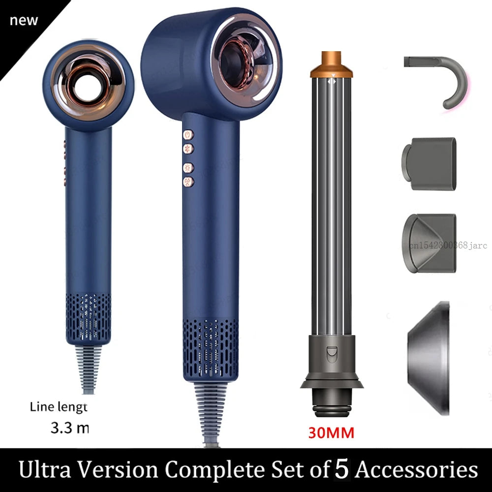 Super Leafless Negative Ion Hair Dryer — 220V Personal Hair Care & Styling Tool with Constant Anion Technology
