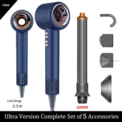 Super Leafless Negative Ion Hair Dryer — 220V Personal Hair Care & Styling Tool with Constant Anion Technology