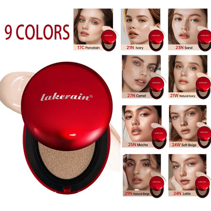 Sunscreen Cushion Foundation — Full Coverage Waterproof Long-Lasting Concealer & SPF Makeup