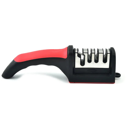 4-Segment Multi-Function Knife Sharpener — Handheld 3-Stage Kitchen Blade Sharpening Tool