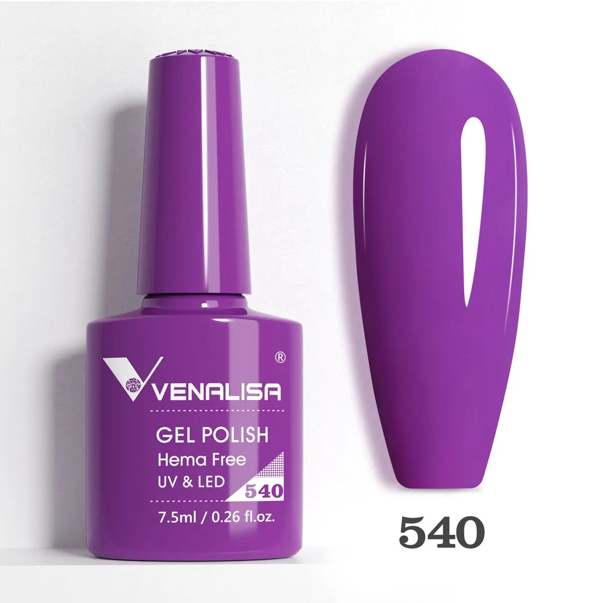 Venalisa HEMA-Free Glitter Gel Nail Polish — Full Coverage UV LED Soak-Off, Jelly Pink & Nude