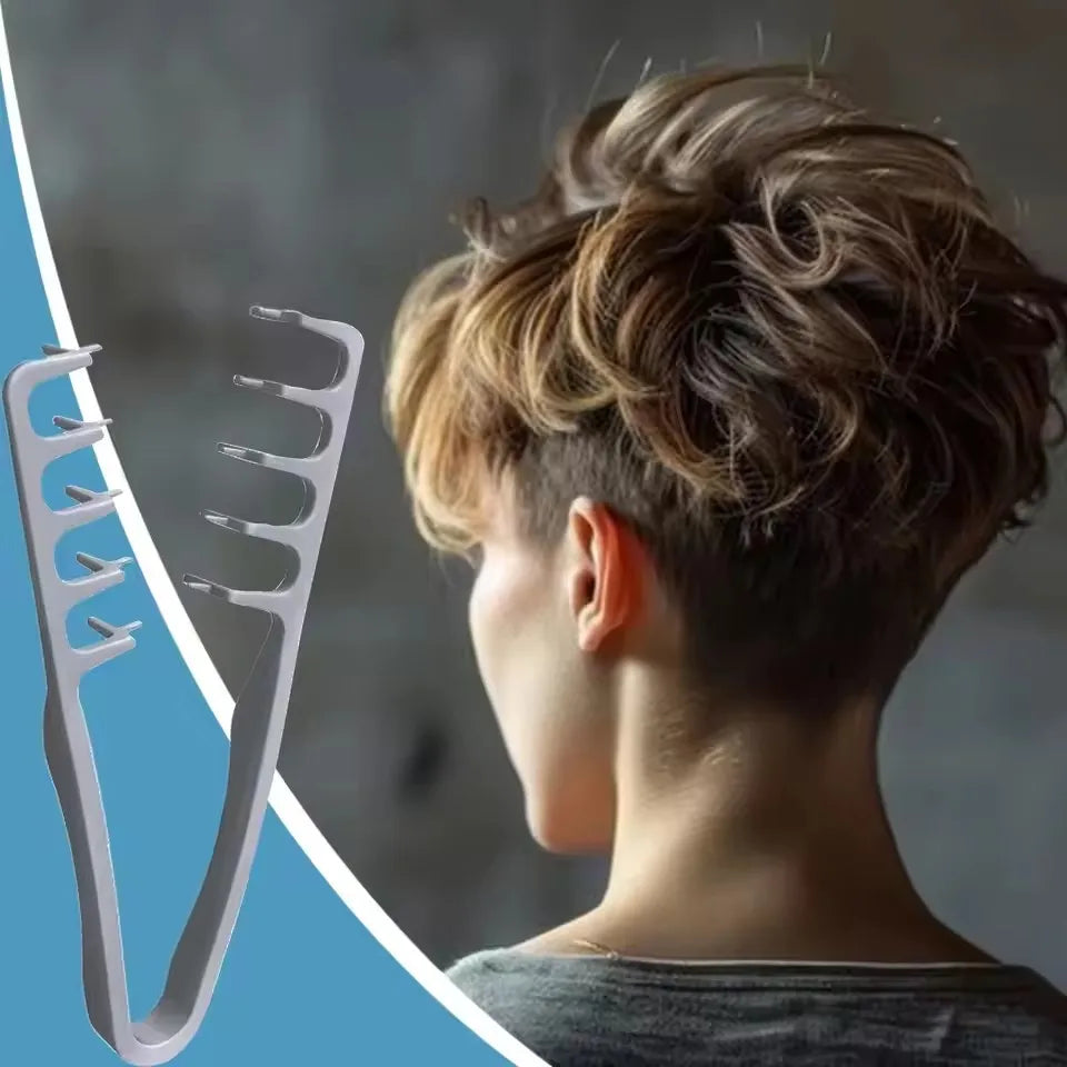 Volumizing Wide-Tooth Hair Styling Comb — Fluffy Texture Curling Tool for All Hair Types