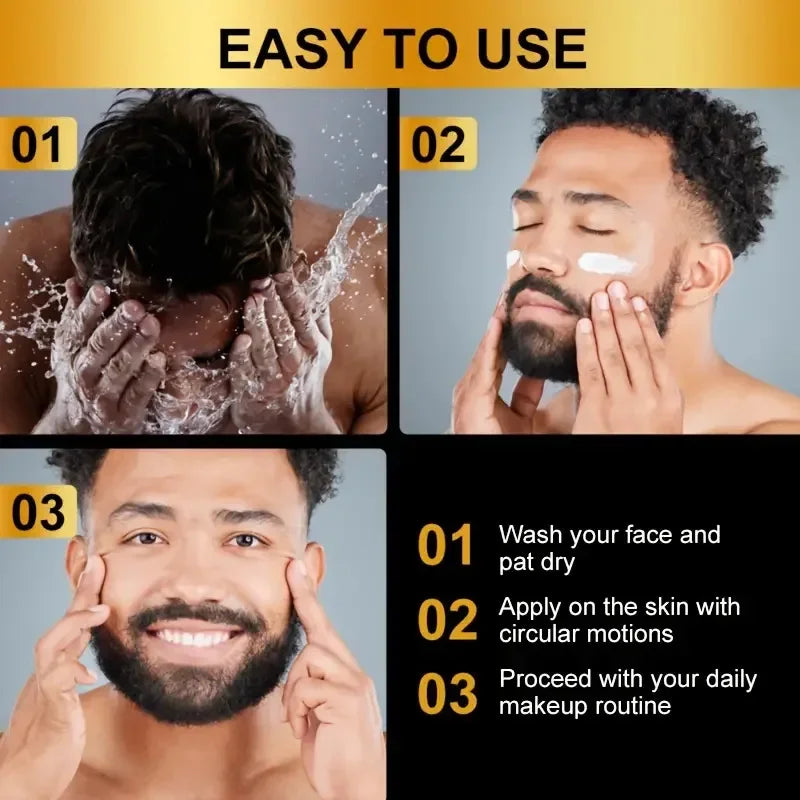 Men's Retinol Anti-Aging Face Moisturizer — Pore-Minimizing, Whitening & Smoothing Cream
