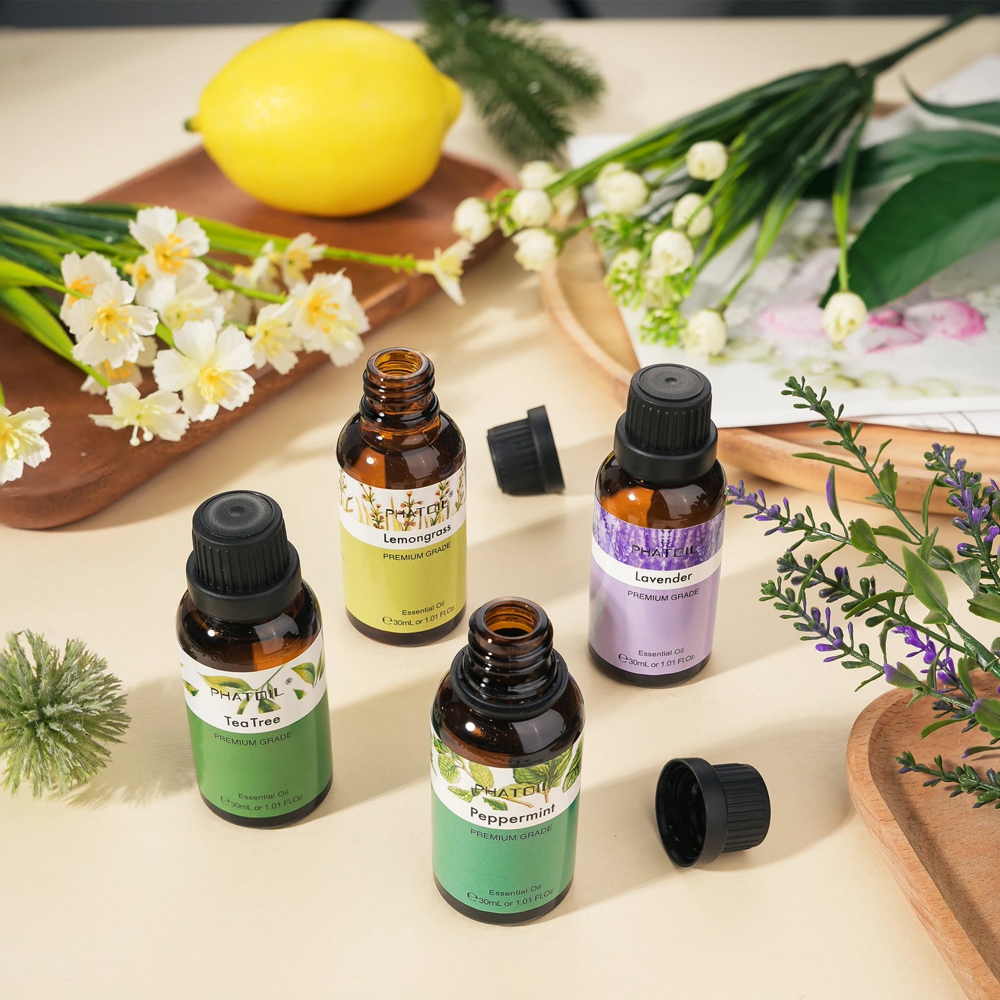 PHATOIL Pure Essential Oil 30ml — Aromatherapy for Diffusers & Relaxation