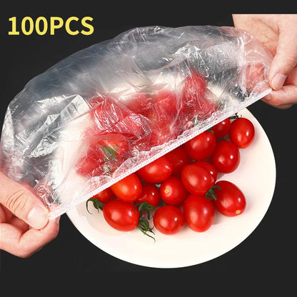 Elastic Bowl & Plate Food Covers – 50 or 100 Pack