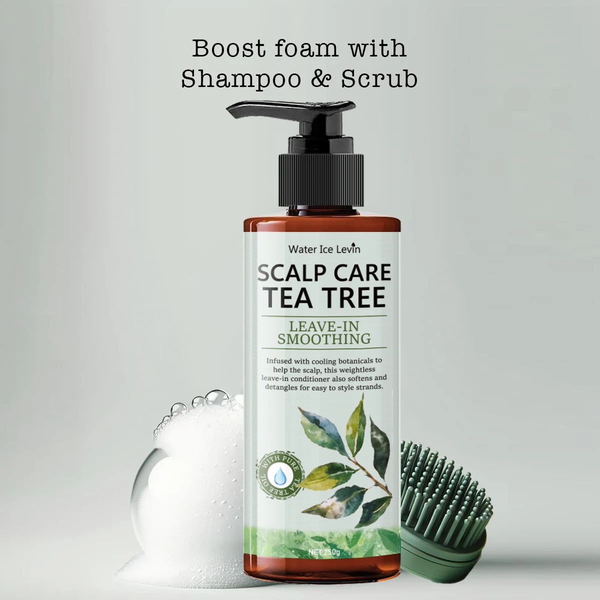 Tea Tree Super Fluffy Moisturizing Conditioner — Fresh & Smooth Dry Hair Care with Long-Lasting Fragrance (250g)