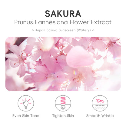 Laikou Sakura Moisturizing Sunscreen SPF50 — Gel Isolation Lotion, 50g