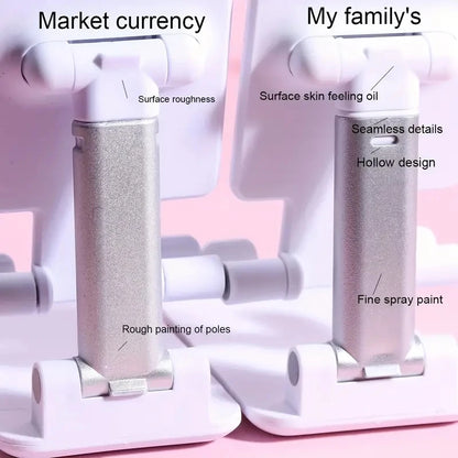 Adjustable Desktop Phone & Tablet Stand — Universal Desk Holder for iPhone, iPad & Xiaomi