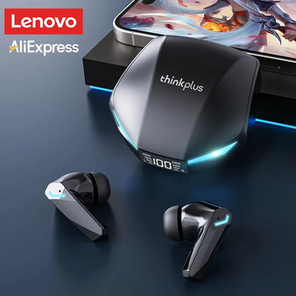 Lenovo XT53 Wireless Earbuds — Bluetooth 5.4, LED Display, Low Latency Gaming & Waterproof Design