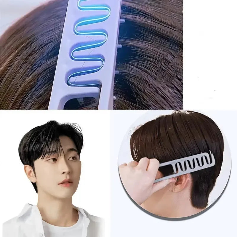 Volumizing Wide-Tooth Hair Styling Comb — Fluffy Texture Curling Tool for All Hair Types