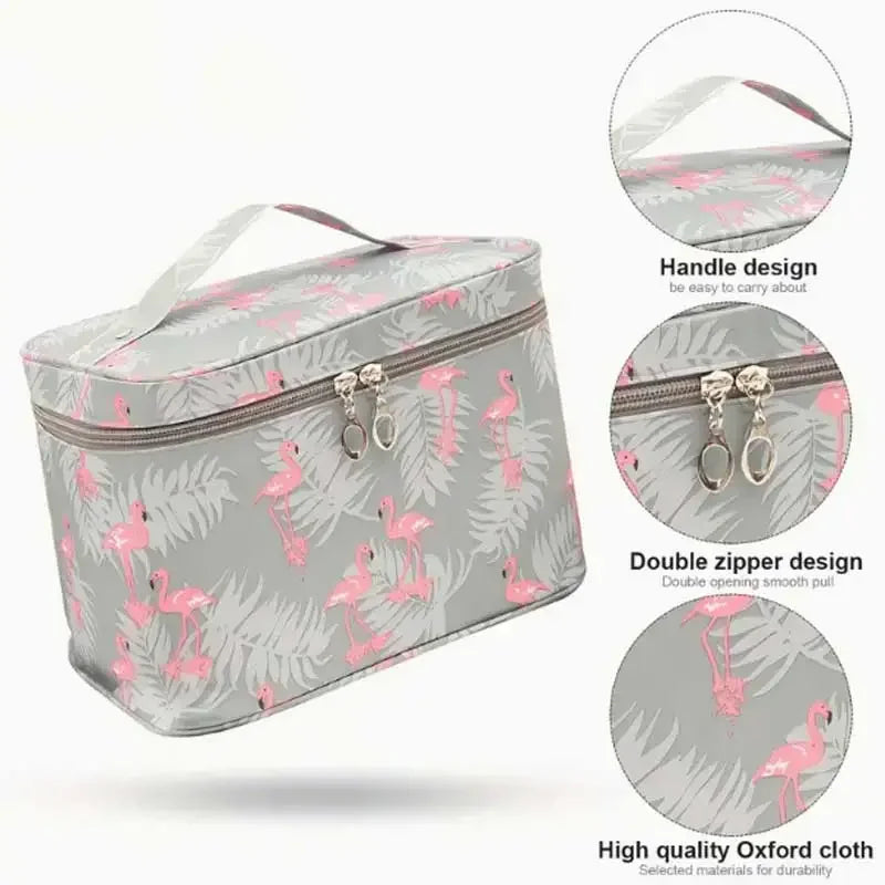 Large Capacity Makeup Bag — Multi-Compartment Home & Travel Organizer