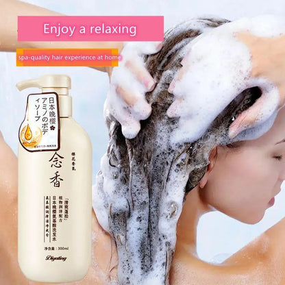 Amino Acid Japanese Evening Shampoo & Conditioner — 300ml Fragrant Hair Care for Soft, Healthy Hair