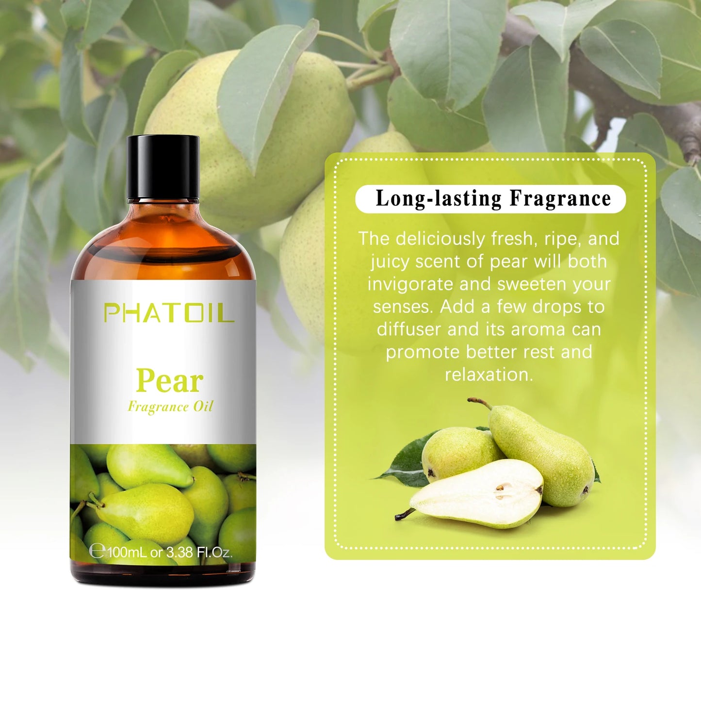 PHATOIL Aromatherapy Fragrance Oil 100ml — Premium Diffuser & Home Scent