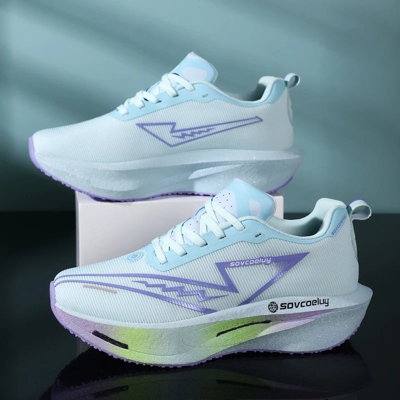 Carbon Board Marathon Running Sneakers — Breathable Lightweight Athletic Shoes for Men & Women