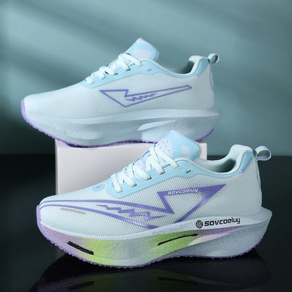 Carbon Board Marathon Running Sneakers — Breathable Lightweight Athletic Shoes for Men & Women