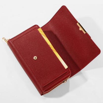 Women's Korean Multi-Card Wallet — Large Capacity Casual Shoulder Bag & Mobile Phone Purse