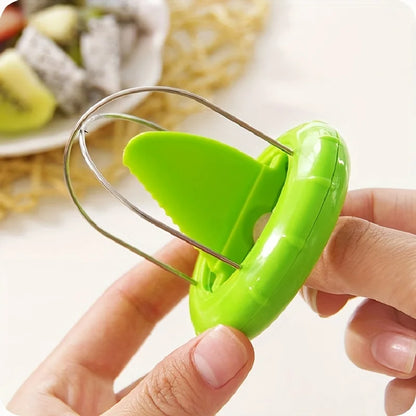 Stainless Steel Kiwi Cutter, Peeler & Slicer — Fast Fruit Peeling Kitchen Gadget
