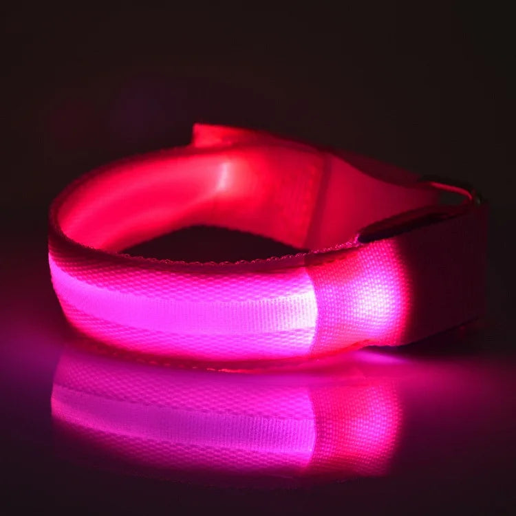 LED Safety Armband Light — USB Rechargeable Running & Cycling Wristband